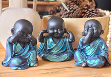 Load image into Gallery viewer, NEW Set of 3 Monk Buddha&#39;s - See no Evil , Hear no Evil &amp; Speak no Evil
